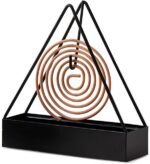 Simple Triangle-shaped Iron Mosquito Coil Holder Creative Hanging Or Standing Incense Burner - Image 5