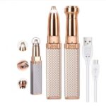 2 In 1 Flawless Facial Hair Removal | 2 In 1 Women’s Electric Epilator Usb Charging Portable Hair Remover Bikini Painless Shaver For Women Body Facial Eyebrow Trimmer