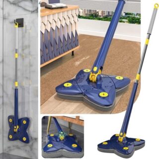 360° Rotatable Cleaning X Mop Adjustable Corner Mop Self Squeezing Wringing Mop Multifunctiona Rotating Mop For Floor Wall Window
