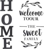 3d Wall Art “welcome To Our Home The Sweet Family” Wall Decoration For Home Office Dorm - Image 5