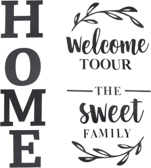 3d Wall Art “welcome To Our Home The Sweet Family” Wall Decoration For Home Office Dorm - Image 5