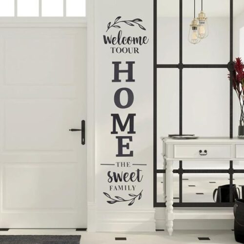 3d Wall Art “welcome To Our Home The Sweet Family” Wall Decoration For Home Office Dorm - Image 2