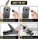 Heavy Duty Plastic Mouse Trap (black Color) - Image 3