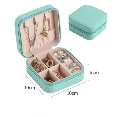 Jewelry Storage Box Leather Jewelry Stand Earrings Ring Box Cosmetics Beauty Container Organizer - Image 5