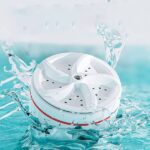 Portable Usb Travel Washer | Ultrasonic Rotating Turbine Washing Machine For Socks Underwear Dishes Clothes - Image 9