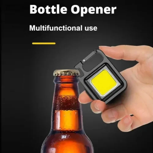 Black Metal Led Cob Light Key Chain & Multifunction - Image 5