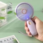 2024 Hot Handheld Mini Fan Portable USB Charging Convenient and Creative Small Fan Pocket Handheld Fan for Travel Outdoor