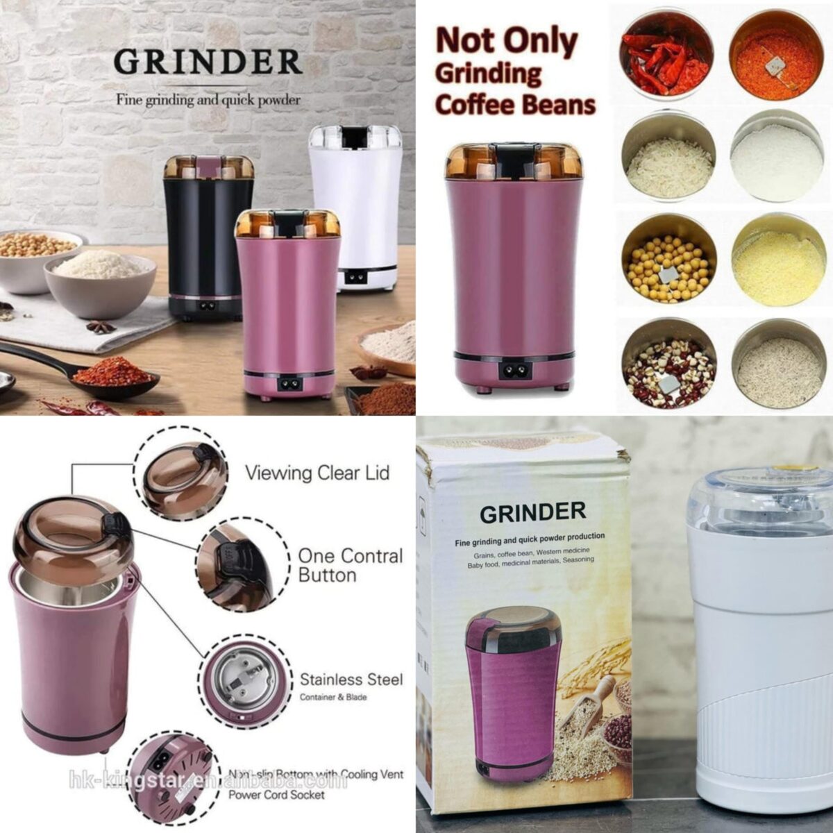 Electric Coffee & Spice Grinder – Compact, Powerful & Multi-Functional - Image 4