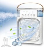 Mini Air Cooler Fan with Humidifier with  LED Light - Image 2