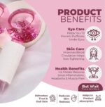 Pink Glitter Ice Globes for Face – Cooling Glass Facial Massage Tools - Image 2