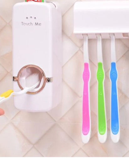 Wall-Mounted Toothpaste Dispenser – Automatic & Mess-Free Bathroom Gadget